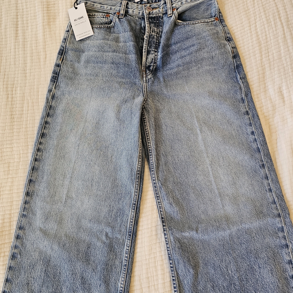 Re/Done Originals Denim Wide Leg Jeans